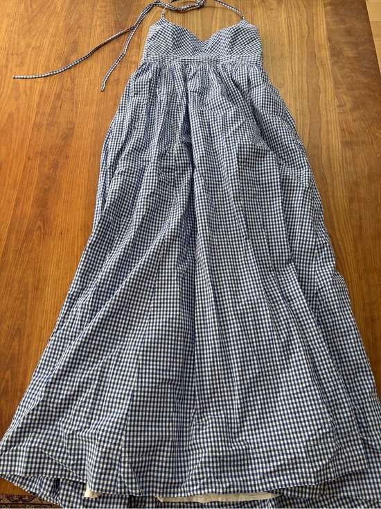 J. Crew Dresses & Skirts - J. Crew Blue & White Gingham Halter Sundress